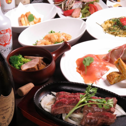 [Recommended for welcome and farewell parties!] 2 hours of all-you-can-drink included! Estaji course [3,800 yen with coupon for all 9 dishes]