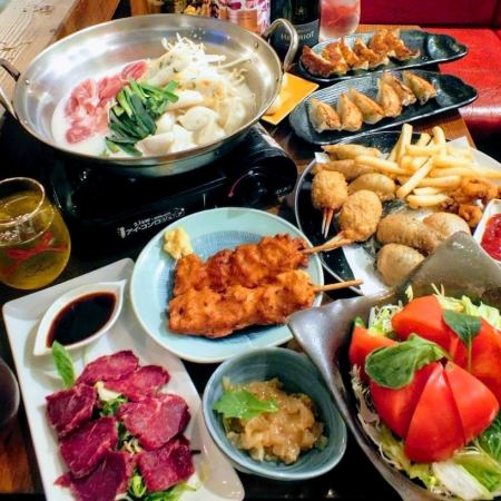 【3時間飲み放題！！】2H飲放付「お得餃子鍋コース」３500円（税込）