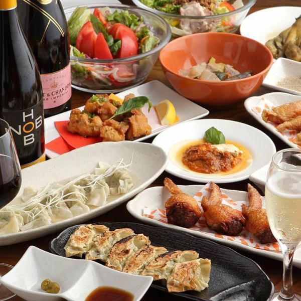 [Includes all-you-can-drink] Full banquet course including gyoza and hot pot from 3,000 yen