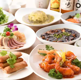 【宴会・飲み会向け】とろける豚角煮を堪能！中華堪能全8品2時間飲み放題付コース4000円