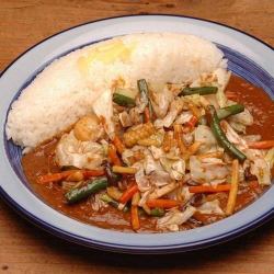 stir-fried vegetable curry