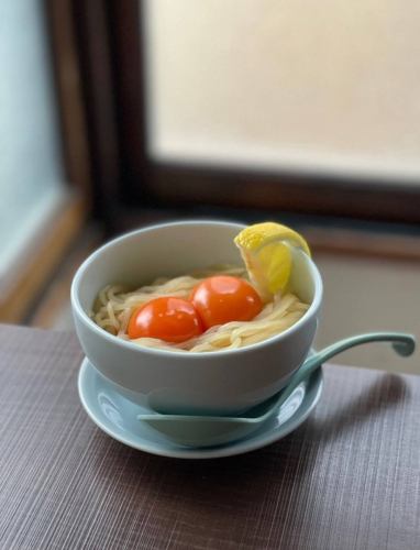 玉子かけ冷麺