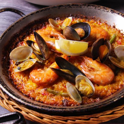 Seafood paella M (2 servings)