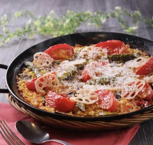 Vegetable and cheese paella M (2 servings)