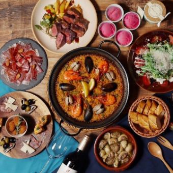 [Special party plan] 2 hours of all-you-can-drink and 8 dishes including the competition's winning paella <Various banquets>