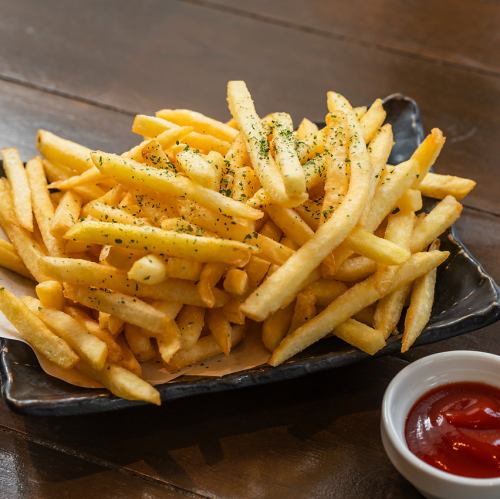 A pile of fries