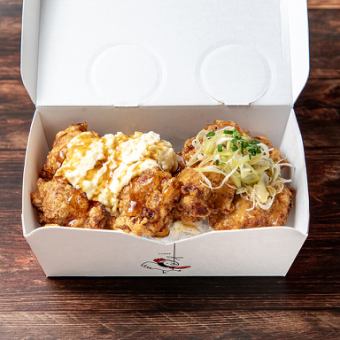 Fried chicken with salt and tartar sauce