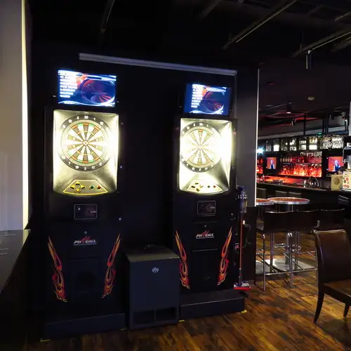 We have three dart machines.