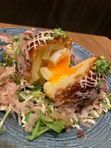 Soft-boiled egg toro croquette