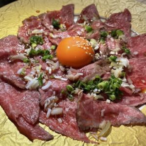 山形牛レアステーキ (ユッケ風又はおろしぽん酢)