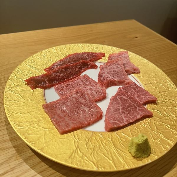 【山形牛4種盛り合わせ】とろけるジューシーさ◎脂の甘みを感じれます。