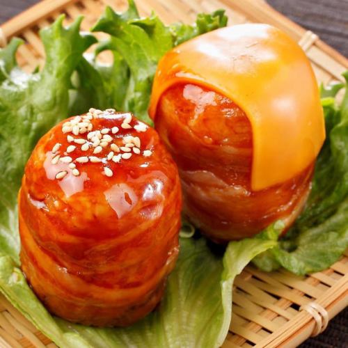 meat wrapped rice ball