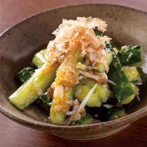 Cucumber with Plum Crystal Dressing
