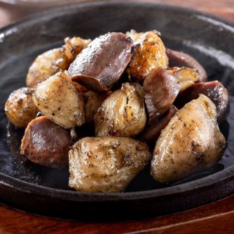 Charcoal grilled local chicken gizzards