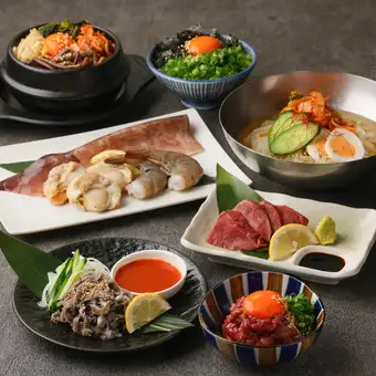 仅限工作日【标准】烤肉和韩式料理自助餐（超过100种菜品）《晚餐：4500日元 / 午餐：4000日元》