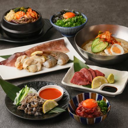 仅限工作日【标准】烤肉和韩式料理自助餐(超过100种菜品)《晚餐:4500日元 / 午餐:4000日元》