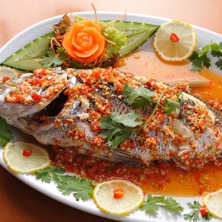 Pranunmanao (lemon steamed fish)