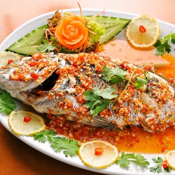 [Fresh ingredients ◎For various banquets] Pranung Manao (lemon steamed fish) *Advance reservation required