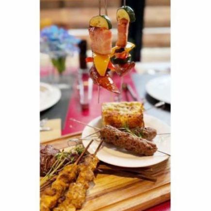 お得!ファミリープラン/シュラスキーニョ(BBQ串)4種とシュラスコ料理にブッフェ食放+飲放!