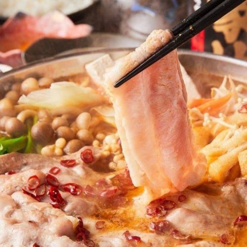 Spicy pork chige hotpot