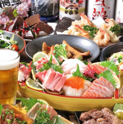 ◆ Special course ◆ 5 types of seafood, charcoal-grilled chicken, etc. [9 dishes in total] 5,000 yen with 2 hours of all-you-can-drink