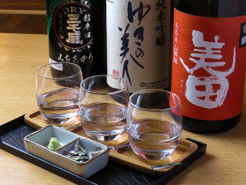 Please enjoy sake from all over Japan.