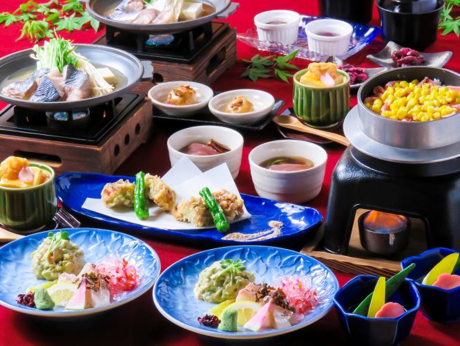 For all kinds of parties [Seasonal fish and vegetables course] 11 dishes with 100 minutes of all-you-can-drink for 6,000 yen *Reservations must be made at least 2 days in advance