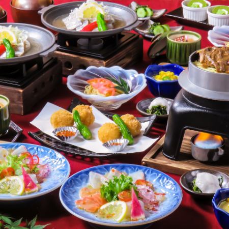For all kinds of parties [Seasonal fish and vegetables course] 11 dishes with 100 minutes of all-you-can-drink for 6,000 yen *Reservations must be made at least 2 days in advance