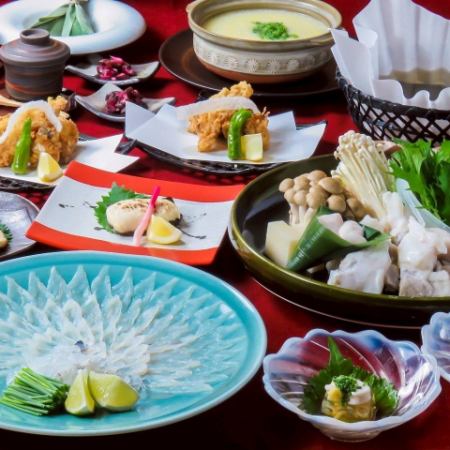 ＜10月1日起＞接受当日预约【新！虎福套餐】共9道菜，8,800日元 ※仅限食物
