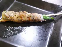 秋葵裹五花肉