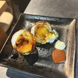 五花肉裹蘆筍 / 五花肉裹帶皮小玉米 / 五花肉裹溏心蛋 / 肉包飯糰