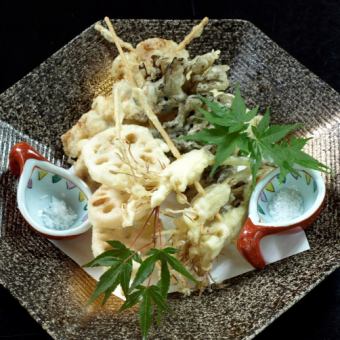 串天ぷら五種盛合せ