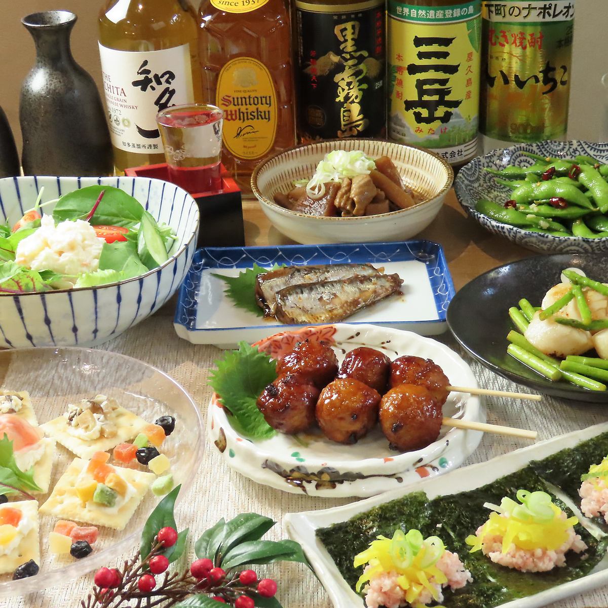 We offer an all-you-can-drink course for 4,000 yen!