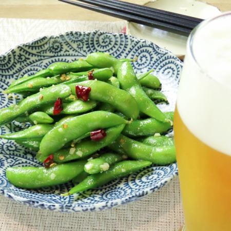 Garlic edamame