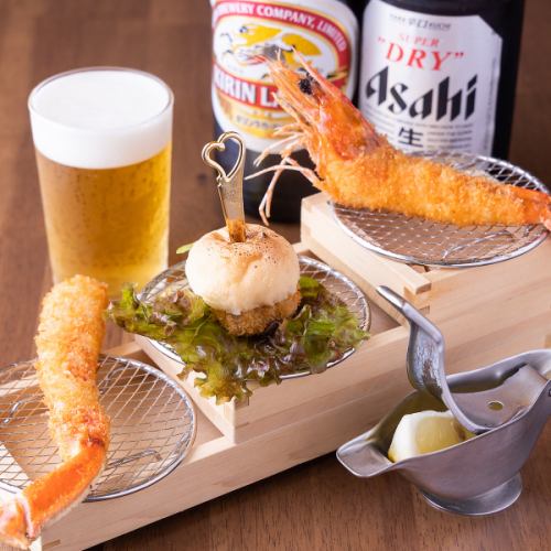 お酒も進む！こだわった珍しい串カツメニューの数々☆
