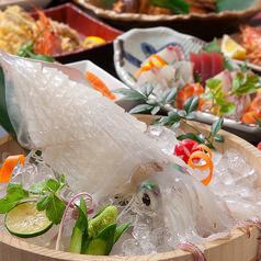 4月～5月◆活鱿鱼、生鱼片、自选火锅“佑助”套餐[7道菜品]4,000日元