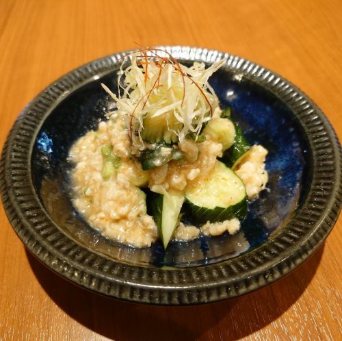 冷やし胡瓜そぼろ餡