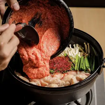 [Extremely Popular!!] Special Mentaiko Motsunabe Course with carefully prepared broth, 3-hour all-you-can-drink included, 8 dishes total, 5000 yen