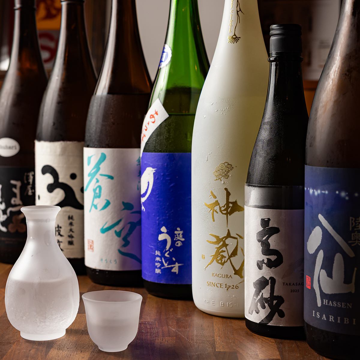 焼酎、日本酒、梅酒と数多くのお酒をご用意しております!