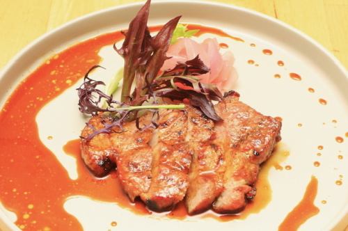 Yamagata Prefecture Hirata Farm Kinka Pork Lava Grill (200g) with bittersweet orange sauce