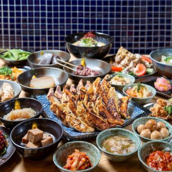 120分飲み放題付◆油淋鶏・チーズ餃子・エビマヨ・混ぜそば等全9品5000円→4000円◇生ビールOK