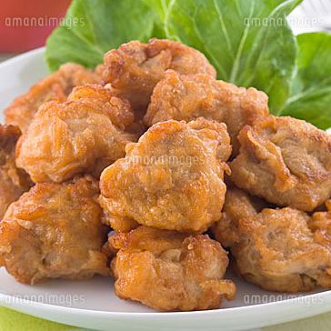 Deep-fried young chicken