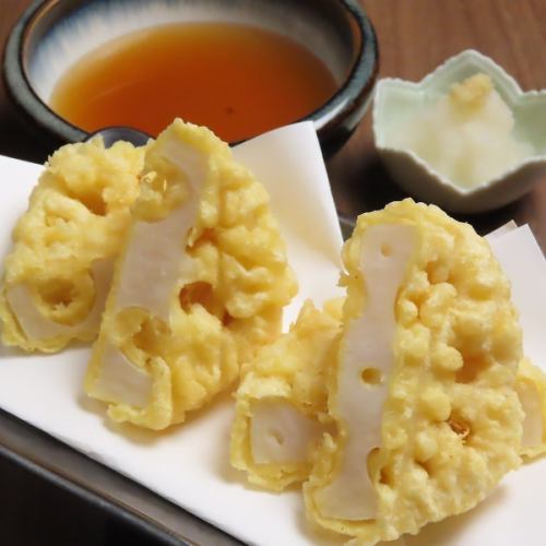 加賀蓮根の天麩羅