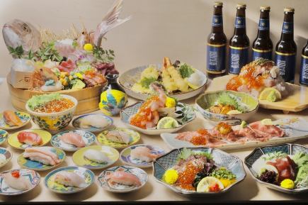 抵達金澤！ ◎HP 獨家「僅週日至週四」「23 種壽司」120 分鐘無限量壽司及飲品 5480 → 4500 日圓（含稅）