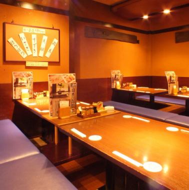 Recommended for large parties of all kinds! Spacious tatami room that can accommodate up to 30 people.