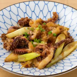 [Seafood Dish] Stir-fried squid tentacles with butter and soy sauce