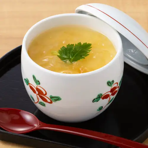 [Seafood Dish] Steamed Egg Custard with Shark Fin Sauce