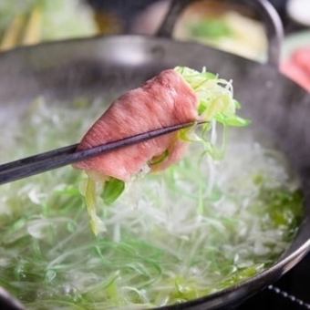 D [All-you-can-drink draft beer for 3 hours] Hokuriku fresh fish x Wagyu beef x beef tongue shabu-shabu course [6980 yen → 5980 yen]