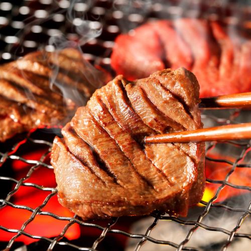 Sendai's specialty, thickly sliced beef tongue! Grilled over charcoal to lock in the flavor