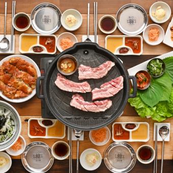 5【90分ソフトドリンク飲み放題付】メイン&本格韓国料理ランチコース【3480円→2480円】